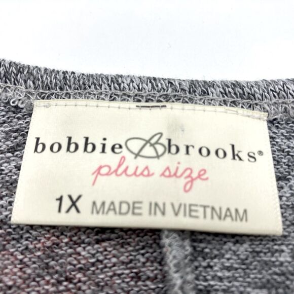 Bobble Brooks Plus Size Dolman Sleeve Rose Knit Sweater:Top Size 1X - Picture 7 of 9